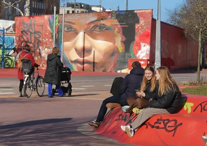 small walking tours at Red Square in Nørrebro