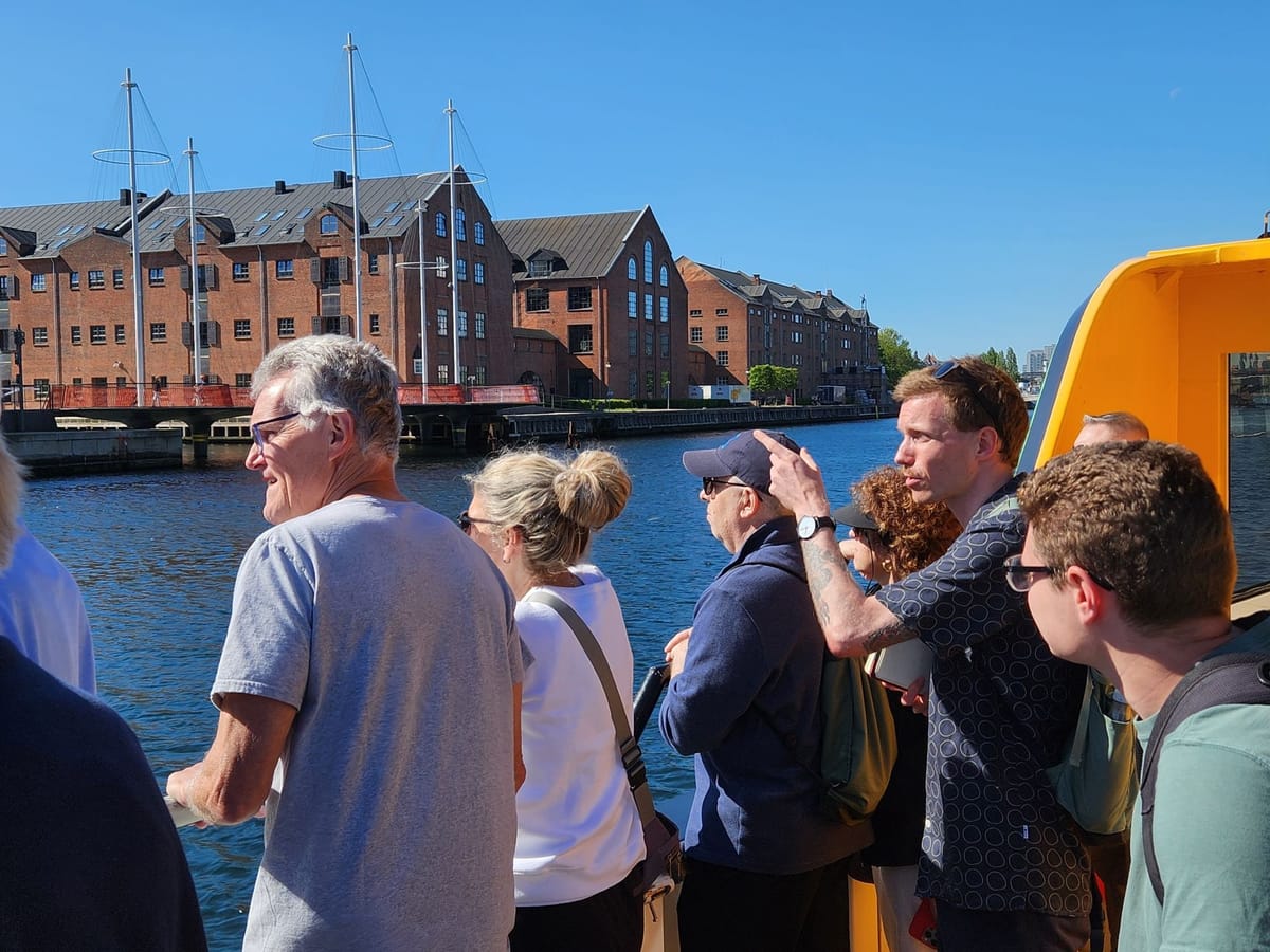 Guided boat tour through Copenhagen